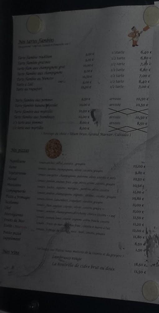 Restaurant A l'Etoile d'Or - Menu Image 1
